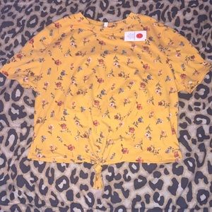 Mustard Crop top